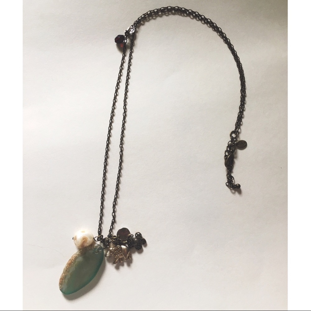 AEO Jade Elephant Necklace